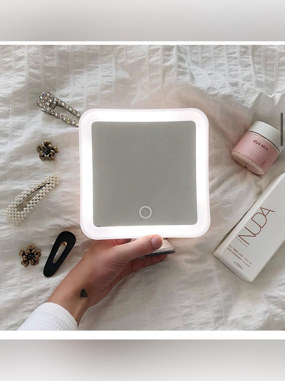 Fancii- Mira 10x Magnifying Makeup Mirror - White